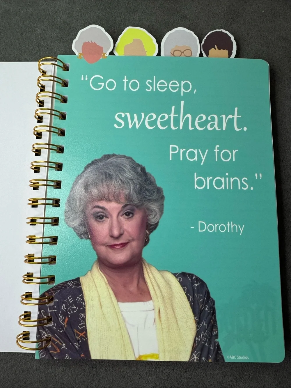 Golden Girls Spiral Notebook Journal Quotes Dorothy Blanche Sophia Rose 96 Pages